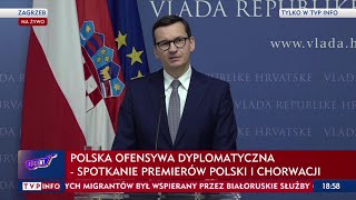 Wystąpienie Premiera Mateusza Morawieckiego Po Spotkaniu Z Premierem Chorwacji Andrejem Plenkoviciem
