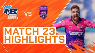 2023 Abu Dhabi T10, Match 23 Highlights