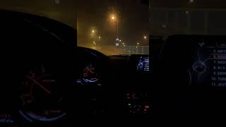 Araba Snap Gece Bmw F30 Kar Yağışlı