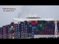CMA CGM JULES VERNE - Maiden Voyage of Largest Container Ship / Hamburg Hafen / Port of Hamburg 2013