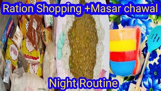Ghar Ka Ration Shopping Easy Masar Chawal Recipe Fatima Noor Vlog