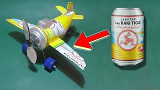 Cara Membuat Pesawat Kipas Angin Dari Kaleng Bekas Diy Soda Can Plane