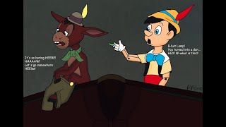 Disneys Pinocchio Revamped Lampwick Transforms Into Donkey Scene