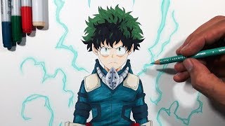 Tutorial: How To Draw Midoriya Izuku | Deku - My Hero Academia!