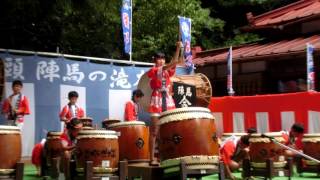 陣馬の滝太鼓2016 源頼朝出陣太鼓 陣馬の滝太鼓2016 源頼朝出陣太鼓