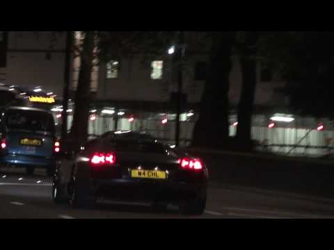 Chasing a Matte Grey Lamborghini LP640 Coupe in London