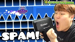 Playing Geometry Dash With Big Enter Key Recent Levels Spam Challenges