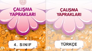 4. Sınıf Çalışma Yaprakları Kitabı Türkçe Cevapları