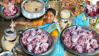मटन कर रइस Mutton Curry Pulao Cooking & Eating Village Marriage Food Y Mutton Curry & Rice