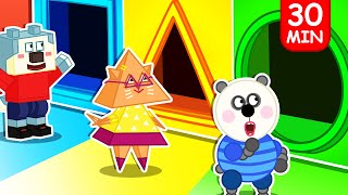 Lycan And Friends Turn Into Square, Triangle And Circle Shape Funny Stories For Kids Lycan1-D2G