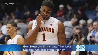 Gov. Gavin Newsom Signs Law Championed By Lebron James That Lets College Athletes Make Money