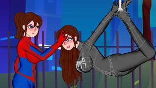 Spider Girl Tied She Venom For Revenge 2D Cartoons