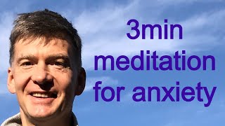 Meditation for anxiety | Lower anxiety in 3min