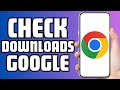 How To Check Downloads In Google