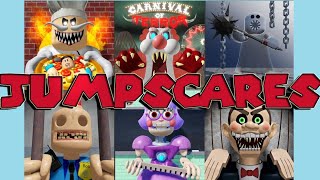 All Jumpscares From All Scary Obby Games