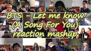 [BTS] Let me know live (A Song For You)｜reaction mashup
