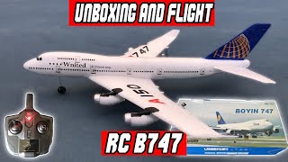 Rc Boeing 747-400 Unbox & First Flights - Under 30