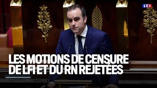 Les Motions De Censure De Lfi Et Du Rn Rejetées, Revivez Leur Examen À Lemblée Nationalelci