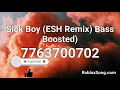 sick boy (ESH remix) Roblox ID | LITplayz radio codes