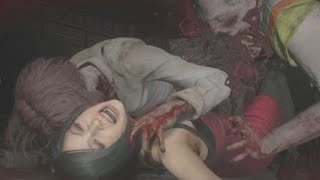 Resident Evil 2 Remake Gameplay - The Death Of Ada Wong From Two Zombies