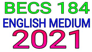 Becs 184 Ignment English Medium Ignou Bag