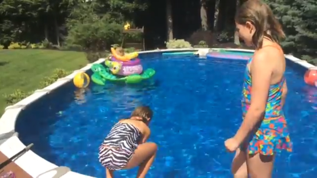 Peeing into the pool