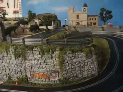 A Race around a Digital Scalextric Slot Car Rally track themed as the famed