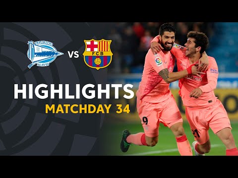 Highlights Deportivo Alavรฉs vs FC Barcelona (0-2)