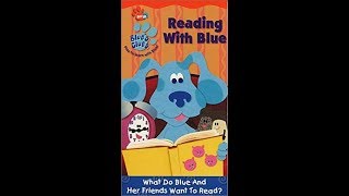 Opening To Blues Clues Reading With Blue 2002 Vhs