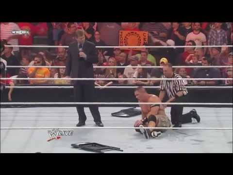 John Cena (Heel Turn) vs. Kane Part 1 - WWE Royal Rumble 2012...