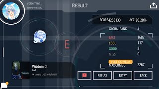 Malody - Leaf - Wizdomiot 4K Lunatic Lv.32 Acc 98.28% Judge E Full Combo