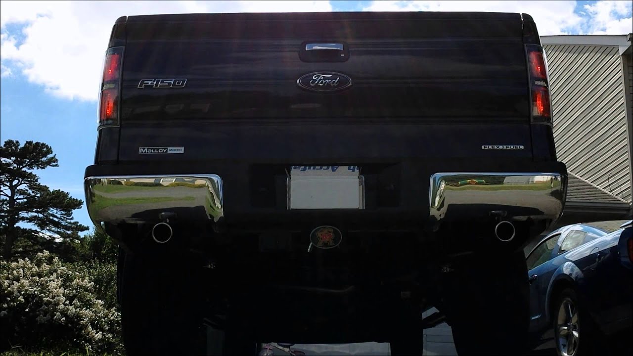 2013 F150 5.0 Stock Exhaust VS Flowmaster American Thunder ...