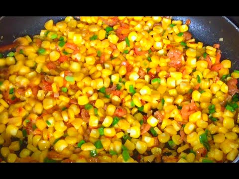 BẮP XÀO - Cách Làm BẮP XÀO TÔM KHÔ ngon hết sẩy /fried corn/ @Bé Ngọc Bến Tre