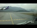 A340 Cockpit Takeoff in Hong Kong HD