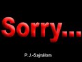 PJ -Sajnálom