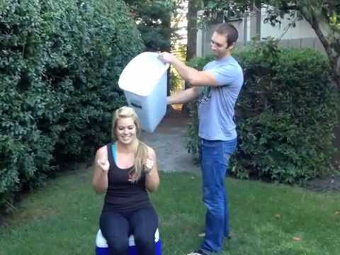 Courtney from Mix 104.9 Ice Water Challenge