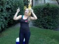 Courtney from Mix 104.9 Ice Water Challenge
