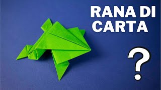 Rana Di Carta Come Fare Gli Origami Di Carta Diy Jumping Frog