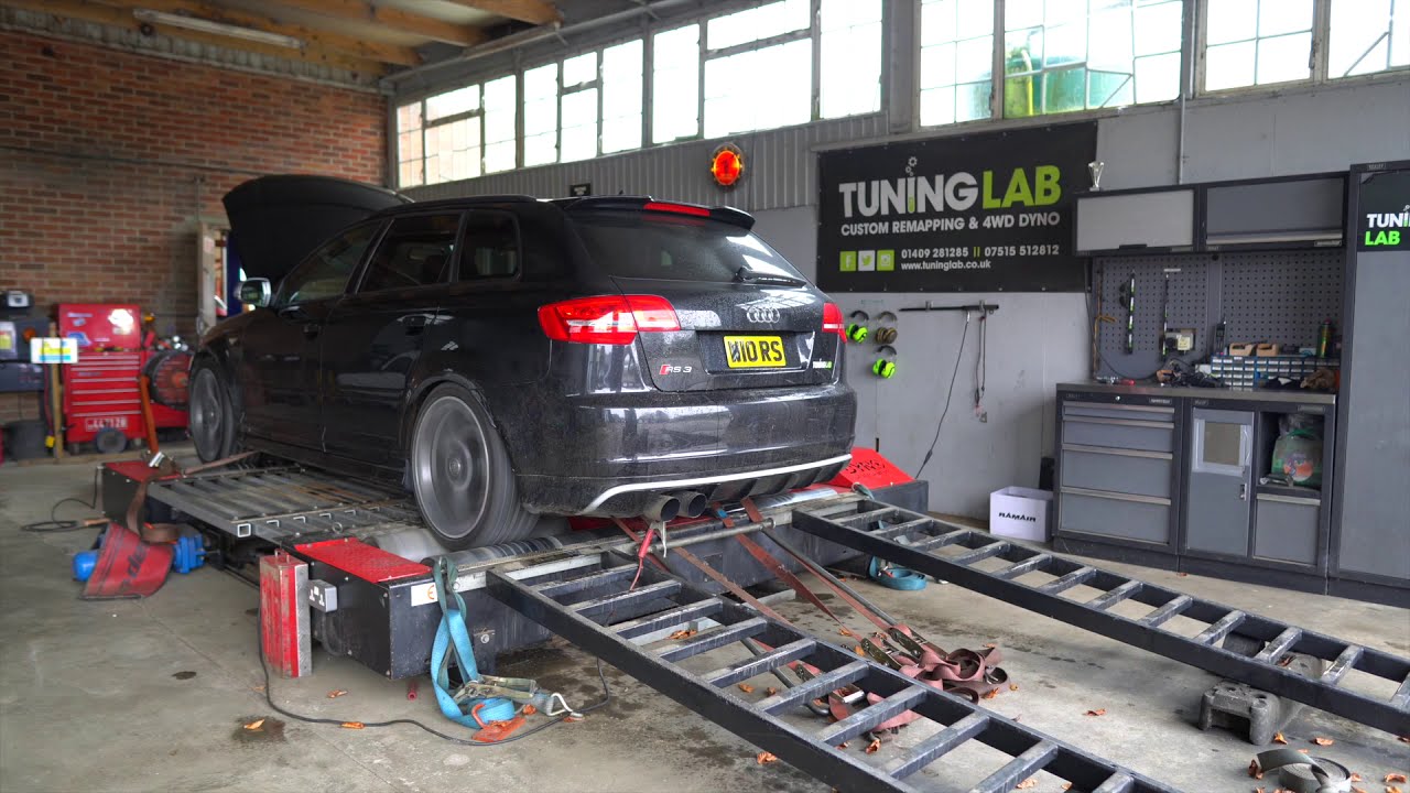 Audi RS3 8P 2012 rolling road dyno pull stage 3 TTE500 water meth injected 500bhp beast over 700nm!