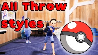 Every Throw Style In Pokemon Scarlet And Violet