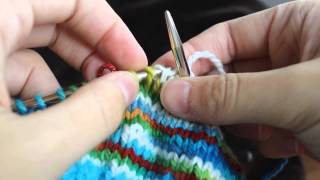 KNITFreedom - How To Knit Garter Stitch In The Round Without Purling. ????? ?...