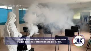 Sanitización de la Sala con Sales Cuaternarias 5G