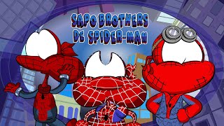 Sapo Brothers Vestidos De Homem Aranha Ou Spider-Man Sem Volta Pra Casa Em Desenho Animado