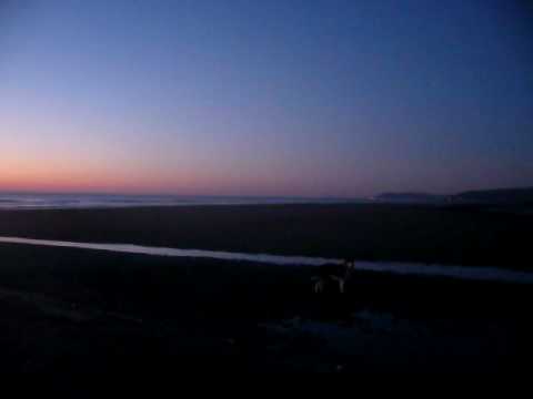 Sunset Panorama on Borth Beach