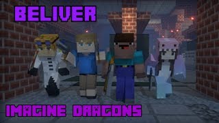 Minecraft Parody Believer Blocking Dead Animation Read Description