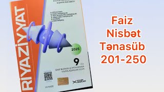 Güvən 9-Cu Sinif Riyaziyyat 2025-2026 Nisbət.tənasüb.faiz 201-250 Sualların Izahı