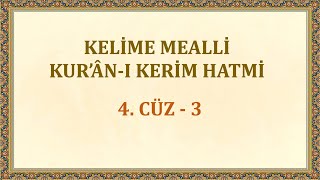 Keli̇me Mealli̇ Hati̇m 4.Cüz - 3