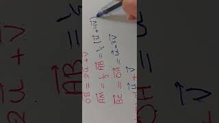 calculate vectors interms of U &V