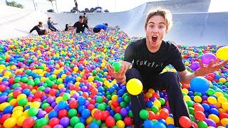 COPS CALLED FOR FILLING SKATEPARK WITH BALL PIT BALLS COPS CALLED FOR FILLING SKATEPARK WITH BALL PIT BALLS