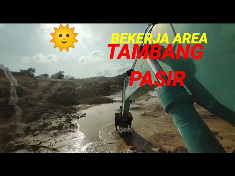 vlog 45#EXCAVATOR KOBELCO SK250-8 BEKERJA AREA TAMBANG PASIR